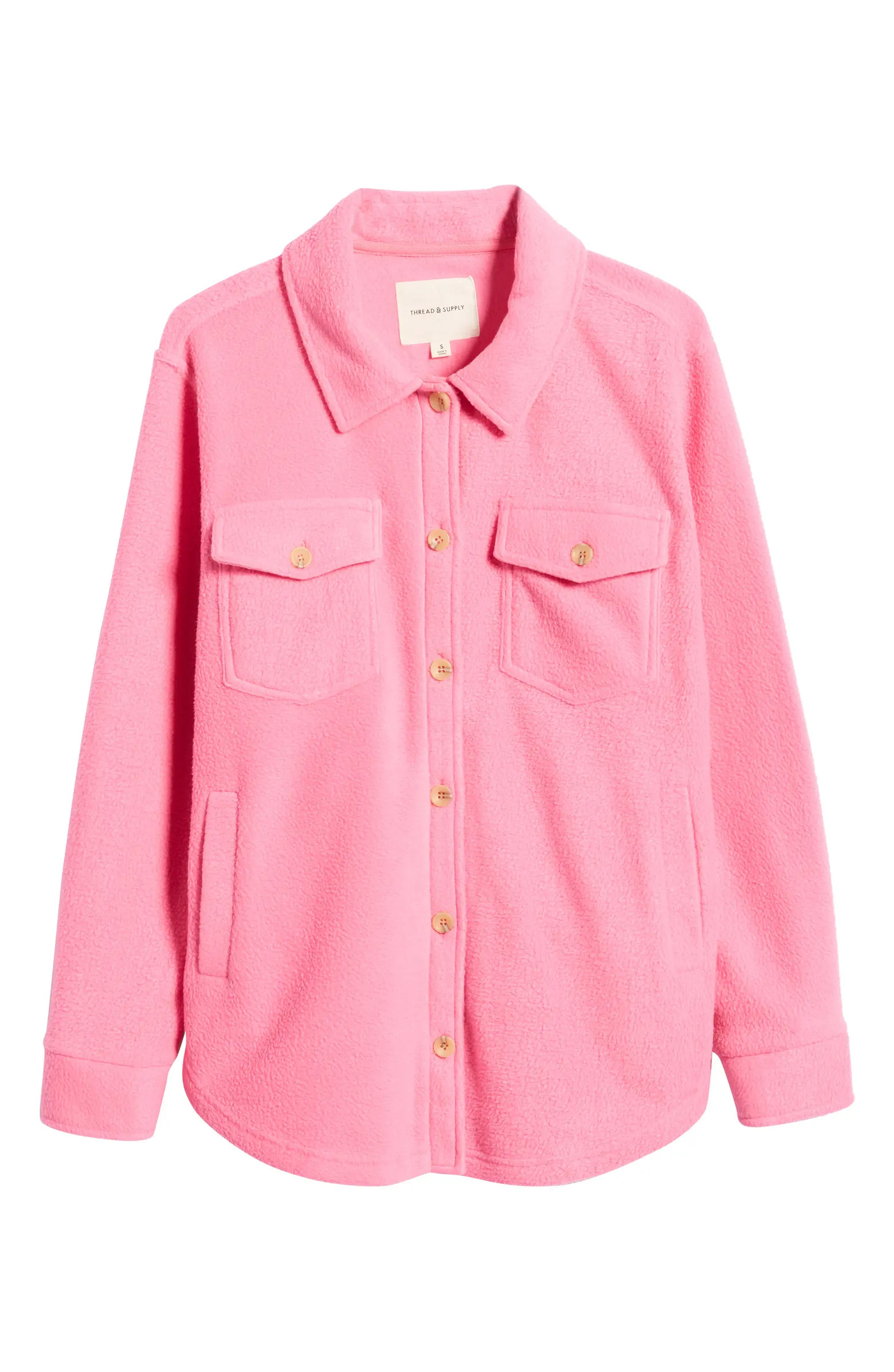 Polar Fleece Shacket | Nordstrom