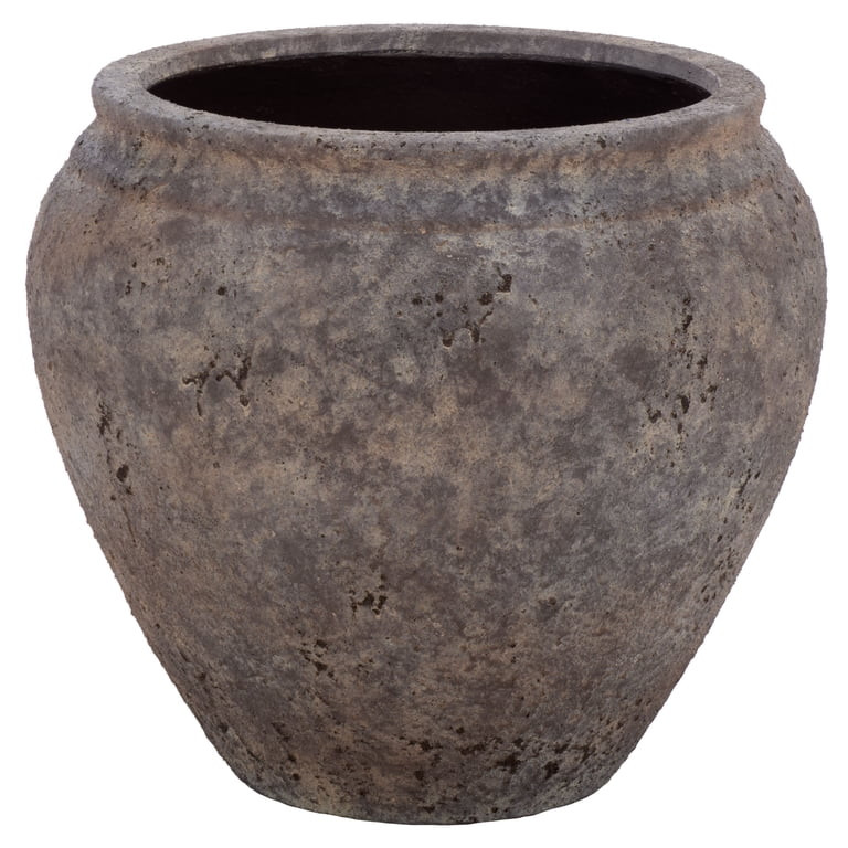 Safavieh Ramsey Large Antique Brown Ficonstone Plant Pot | Walmart (US)