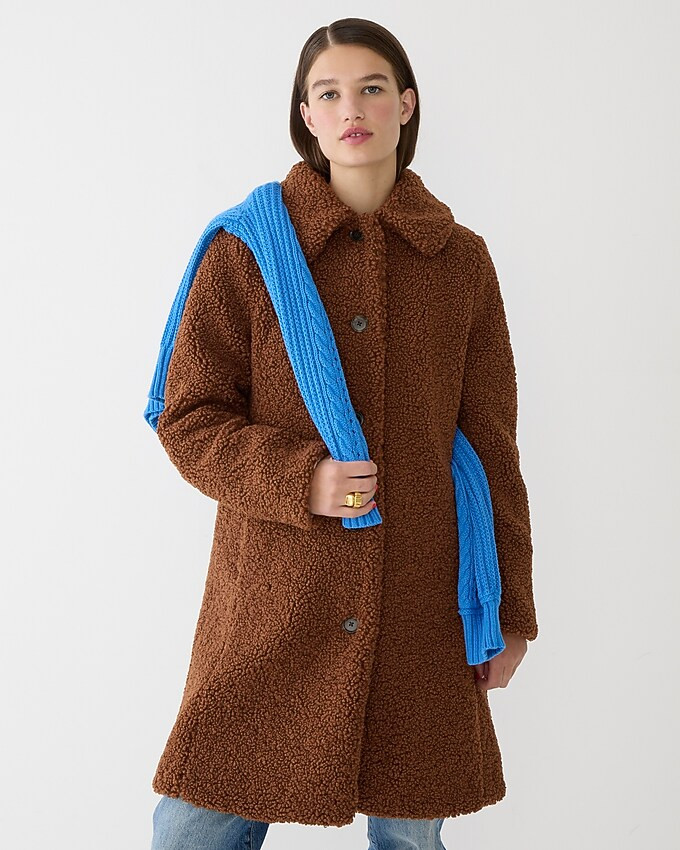 Teddy sherpa lady coat | J. Crew US