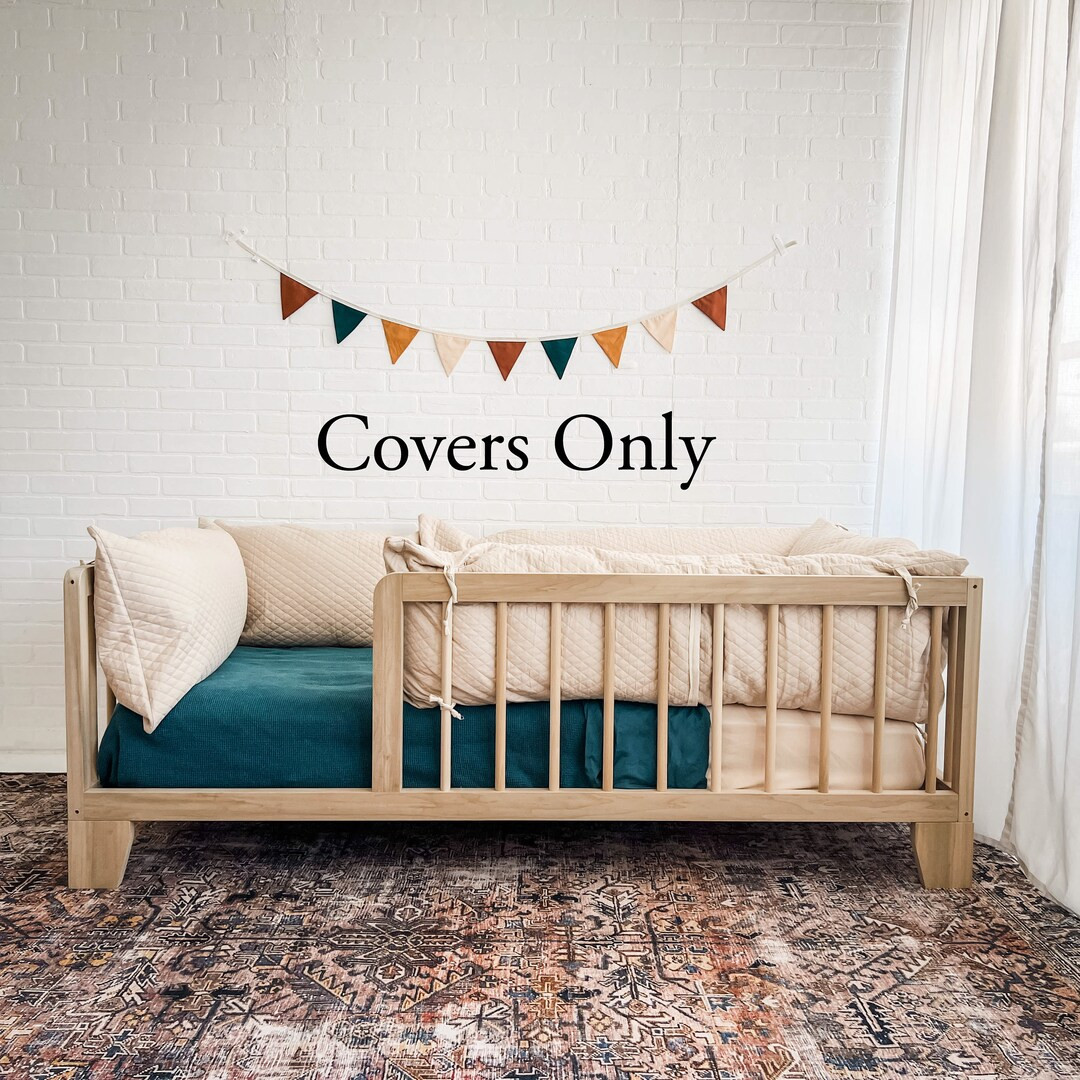 Montessori Bumper Covers Only Pillow Cushion Covers for Your Toddler Floor Bed - Etsy | Etsy (US)