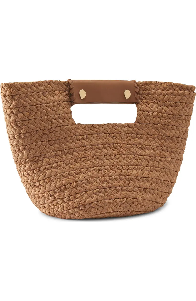 Mini Remi Braided Raffia Tote | Nordstrom
