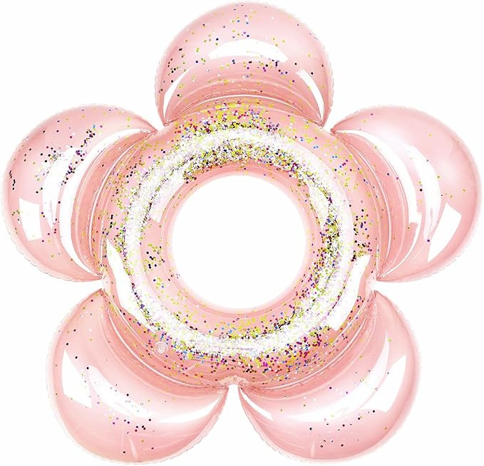 HeySplash Pool Floats for Adults, Large Floats Inflatable Floatie Loungers with Glitter, Swim Tub... | Amazon (US)