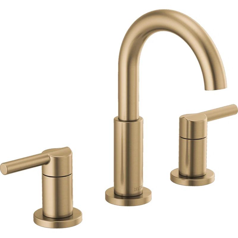 Nicoli Widespread Bathroom Faucet 3 Hole, 2-handle Bathroom Sink Faucet with Drain Assembly | Wayfair North America