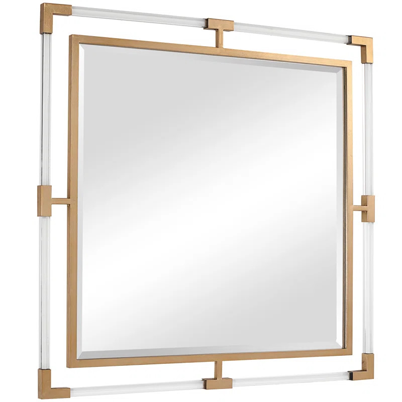 Waleska Metal Flat Wall Mirror | Wayfair North America