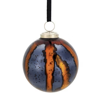 TopComfy Decorative Object Glass Christmas Ball Ornaments Modern Brass Accents Set for Holiday Decor, Multicolored, 3.9"*3.9"*3.9" | Target