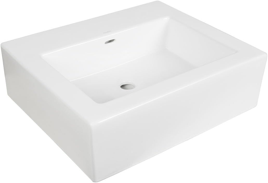 Ronbow Essentials 24" Ceramic Lav Top W/Integrated Sink (No Faucet Hole) - White 217724-0-WH | Amazon (US)