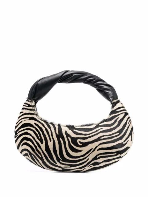 zebra-print curved shoulder bag | Farfetch (US)
