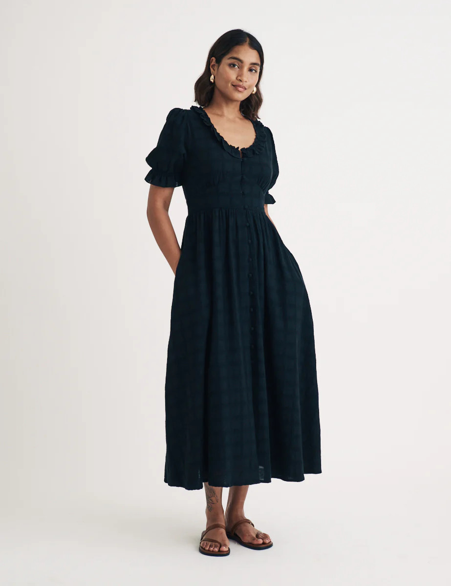 Black Flossie Midi Dress | Nobody's Child