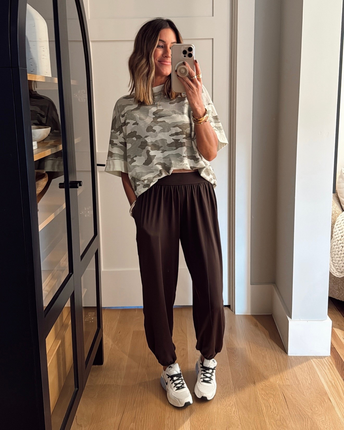 These. Pants!! 👏🏼 I’ve worn them soo many times since I got them because they’re SO dang comfy!! wearing size xs in pants and the tee. 

#LTKActive #LTKFindsUnder50 #LTKSaleAlert