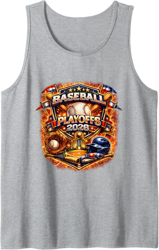 Baseball Playoffs 2026 Graphic Vintage Style Design Tank Top | Amazon (US)