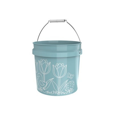 2gal Bucket Easter Flowers Blue | Target