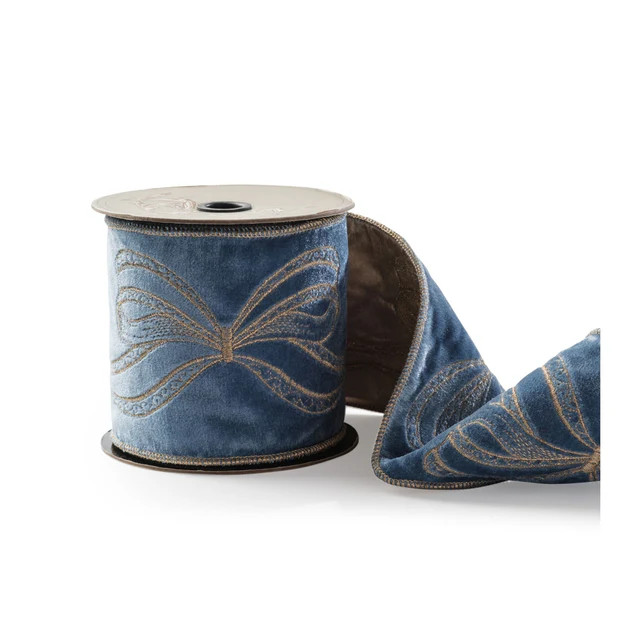 Christmas Bows Velvet Ribbon | Cailini Coastal