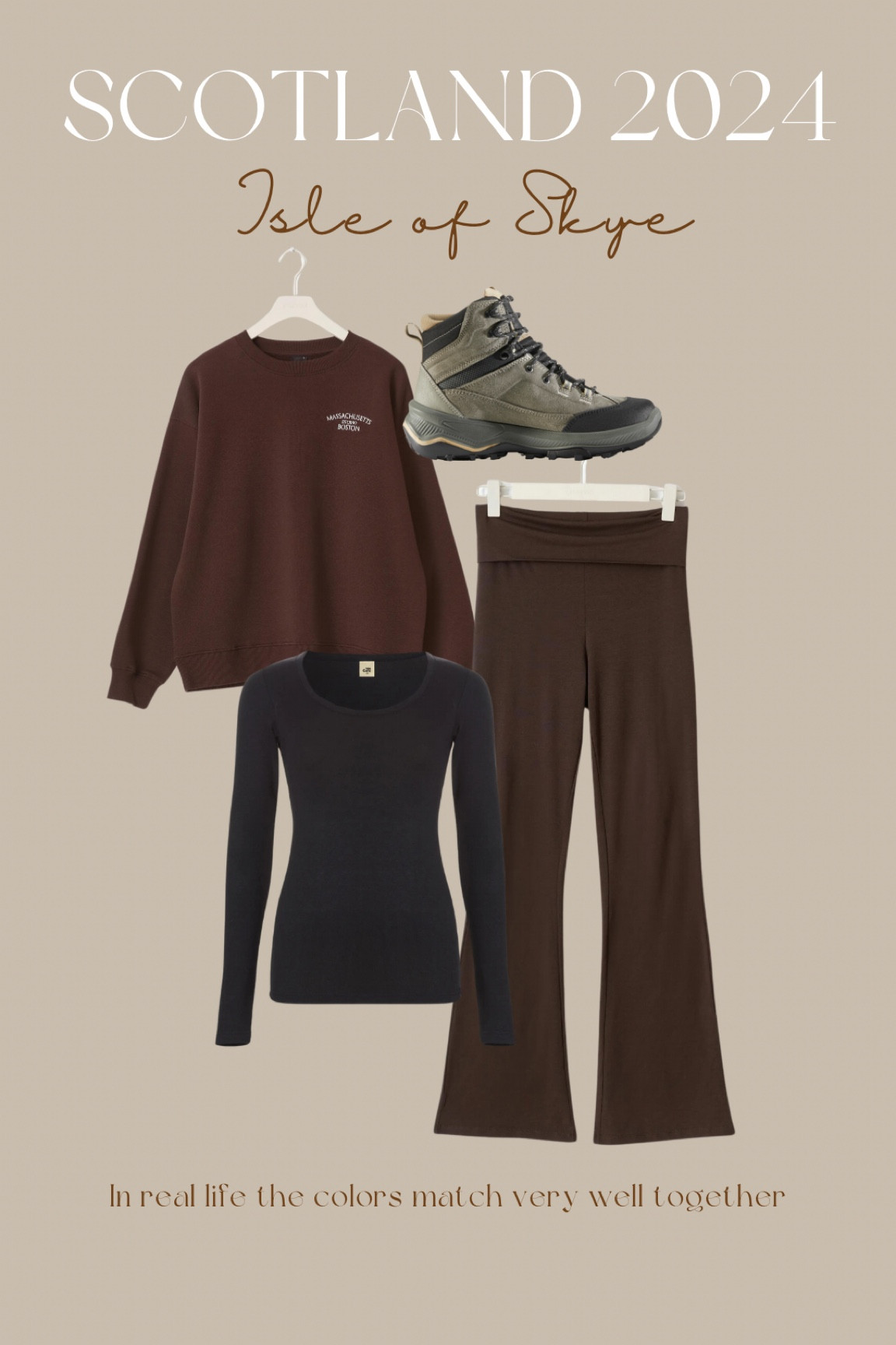 Brown flared leggings, brown sweatshirt, brown sweater, black termal shirt, hiking boots, brown hoodie

Leggings & hoodie are originally from Gina Tricot

#LTKstyletip #LTKautumn #LTKeurope