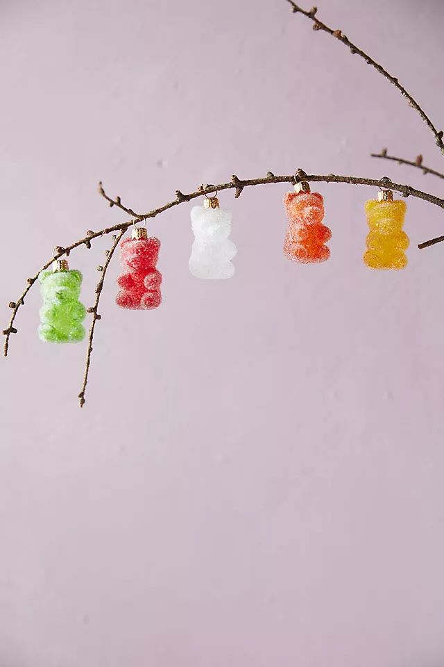 Gummy Bear Glass Ornaments, Set of 5 | Anthropologie (US)