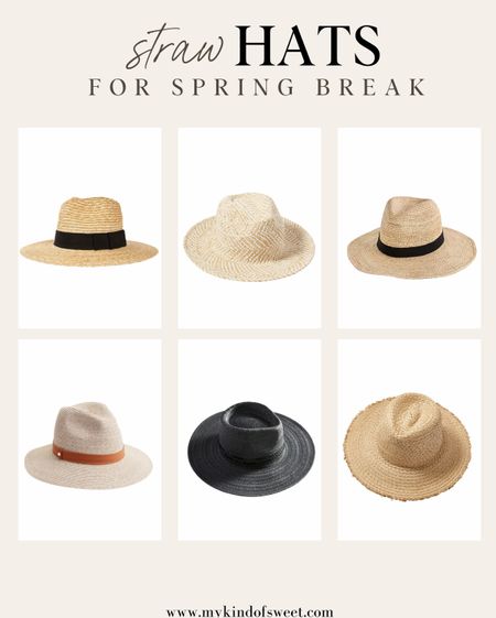 You can't go on Spring break without a go-to straw hat. All of these are linked! 

#LTKstyletip #LTKtravel #LTKSeasonal