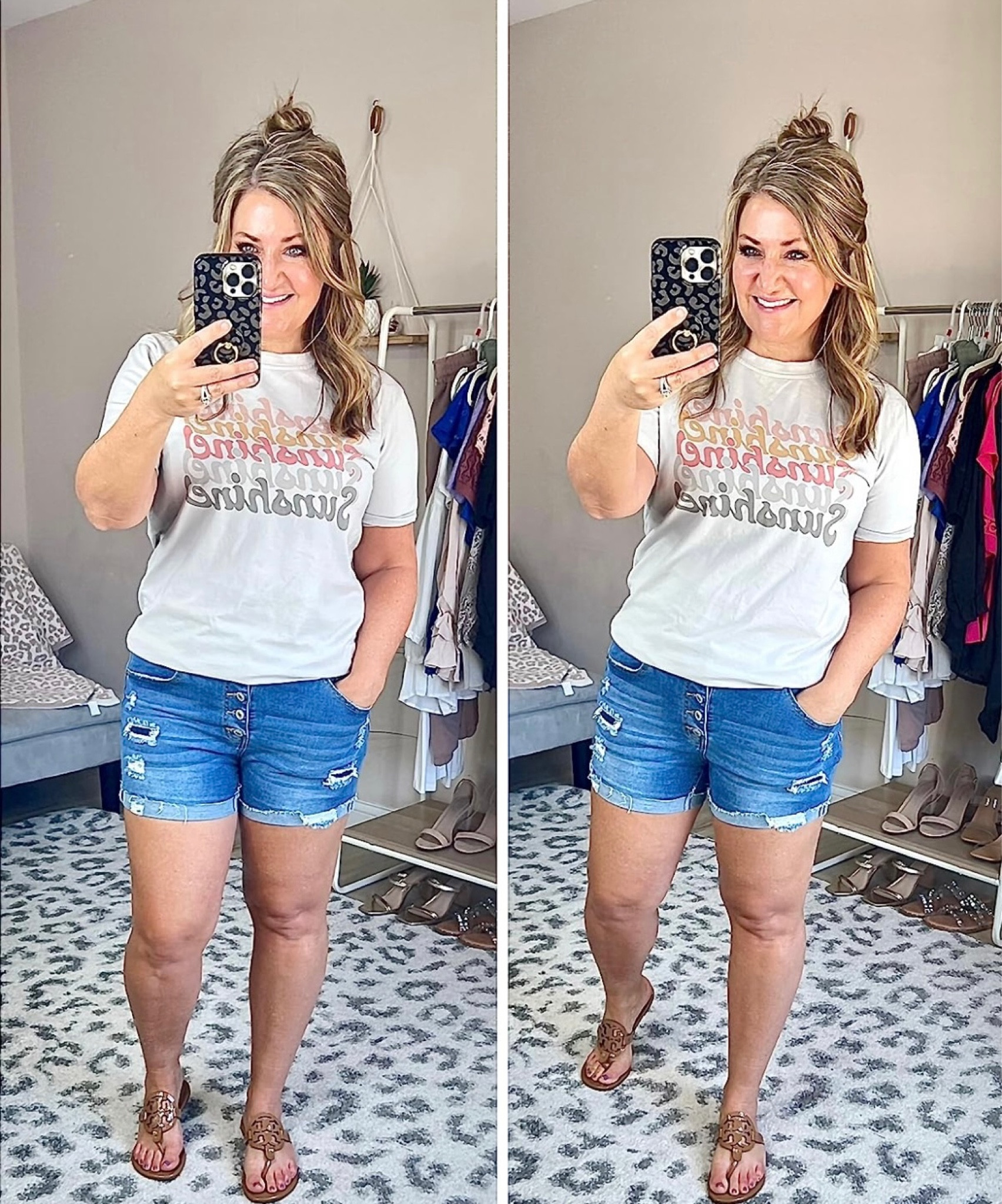 Comfy denim shorts with great stretch to fit my thick thighs! TTS

#LTKstyletip #LTKcurves #LTKsalealert