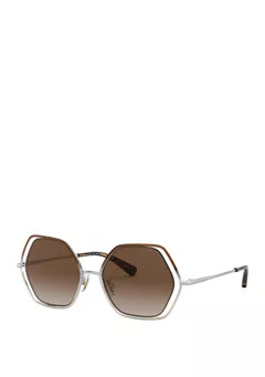 COACH Hexagonal Sunglasses | Belk