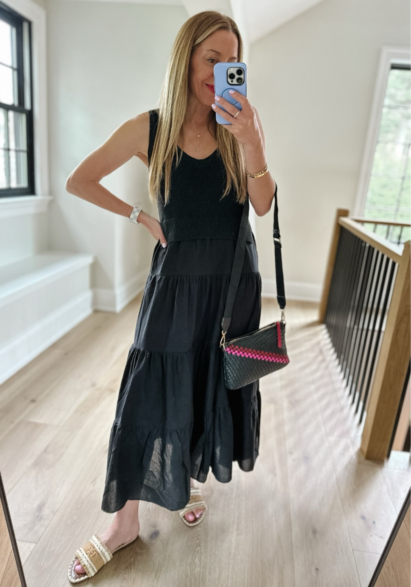 Borsa Shopping Totissima Reversibile Misura Piccola In Denim Blu - Foto 6