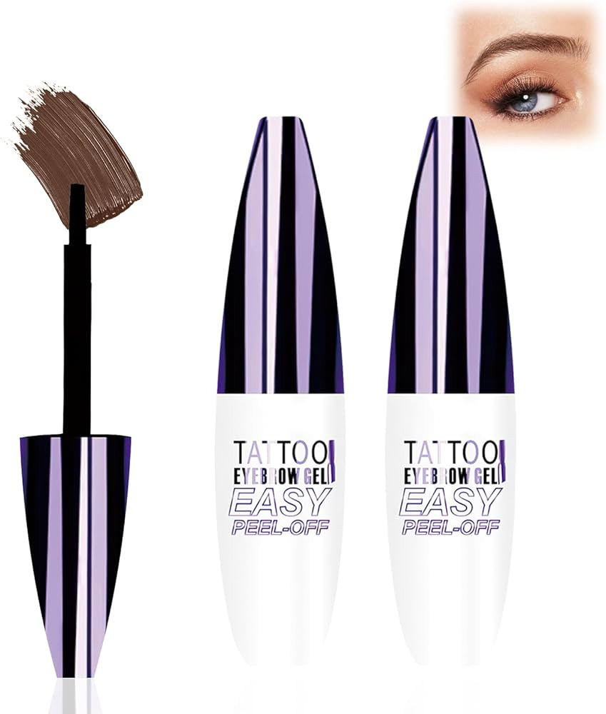 Easy Peel-Off Eyebrow Gel, Qiciy Tattoo Eyebrow Gel Easy Peel Off, EyebrowGel Waterproof- Waterpr... | Amazon (US)