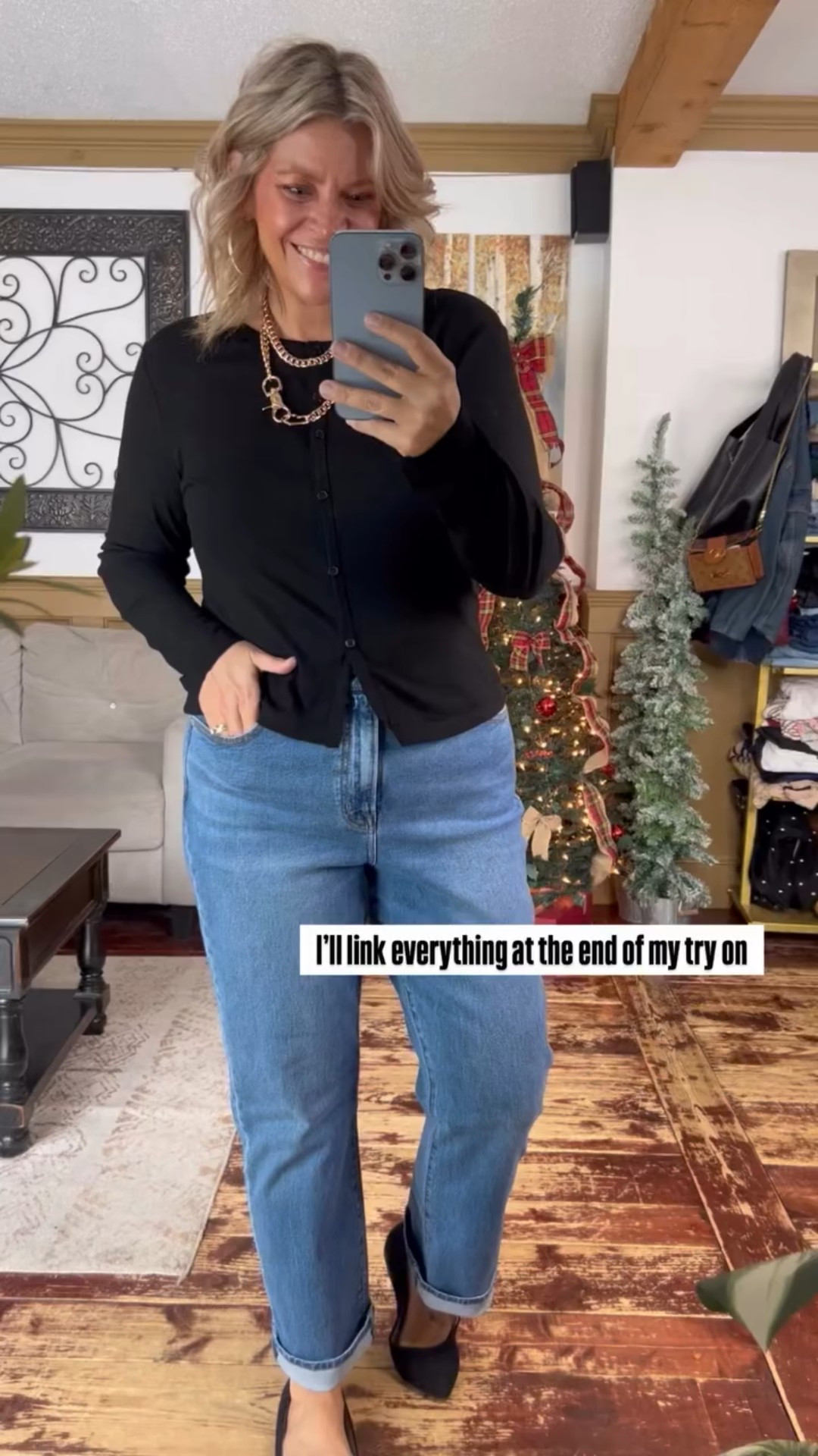 Wearing size xl in top and 14 in jeans- easy winter outfit idea 

#LTKFindsUnder50 #LTKMidsize #LTKOver40