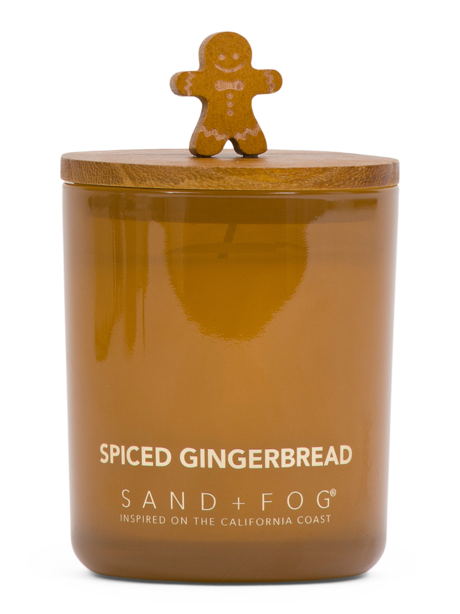 10oz Spiced Gingerbread Wood Topper Candle | TJ Maxx