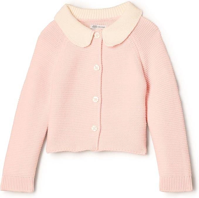 Amazon Essentials x Sofia Grainge Unisex Toddlers and Babies' Peter Pan Collar Sweater Jacket | Amazon (US)