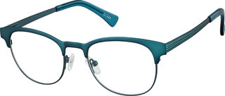 Zenni Vintage Browline Prescription Glasses Green Stainless Steel Full Rim Frame | Zenni Optical (US & CA)
