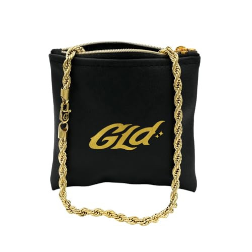 GLD Rope Chain Necklace – 6MM, 18", 18K Gold-Plated Yellow Gold – Snatch-Proof Clasp, Sweat-Proof, Fade-Resistant – Lifetime Quality, Designed in Miami | Amazon (US)