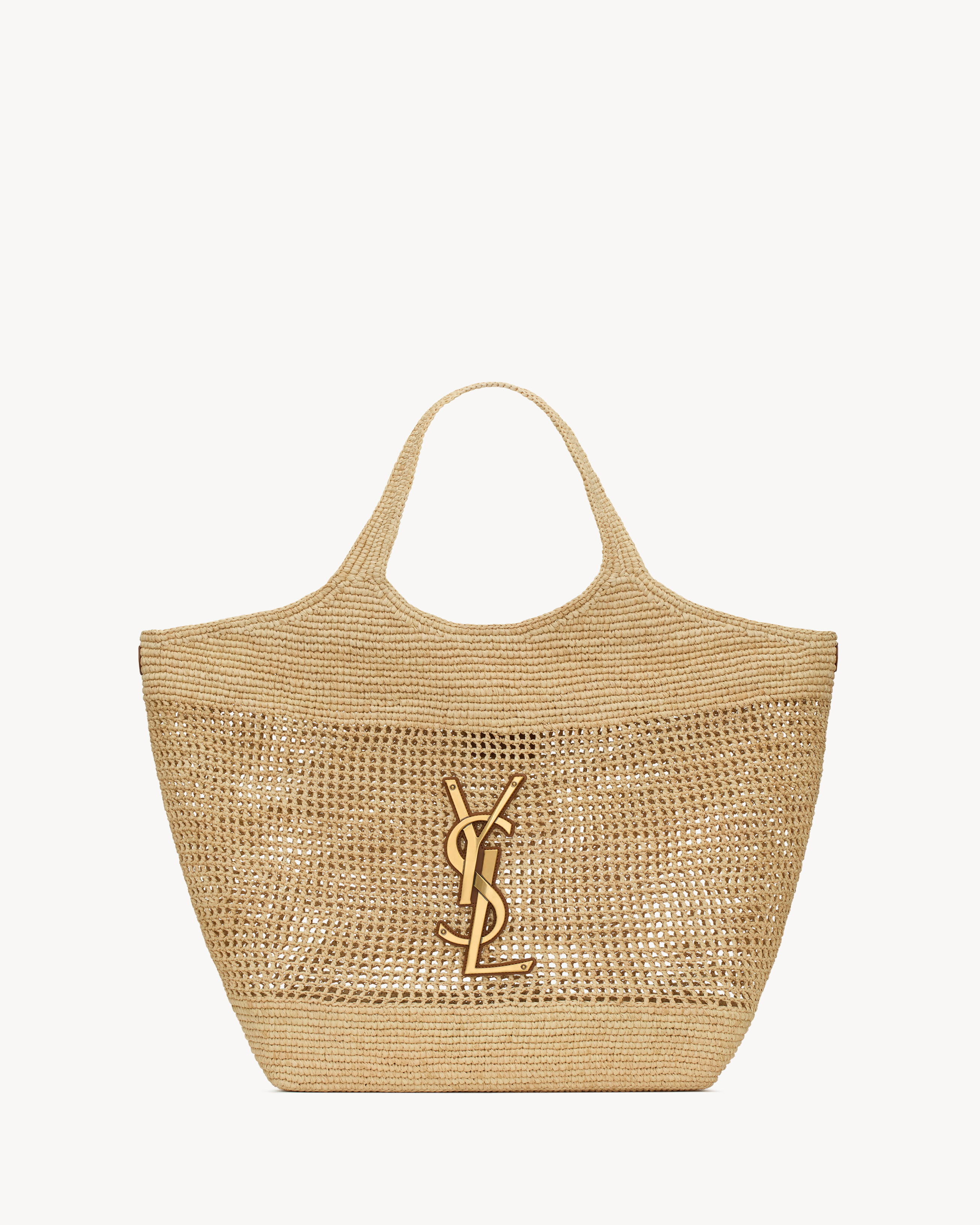 Icare In Raffia Beige One Size | Saint Laurent Inc. (Global)