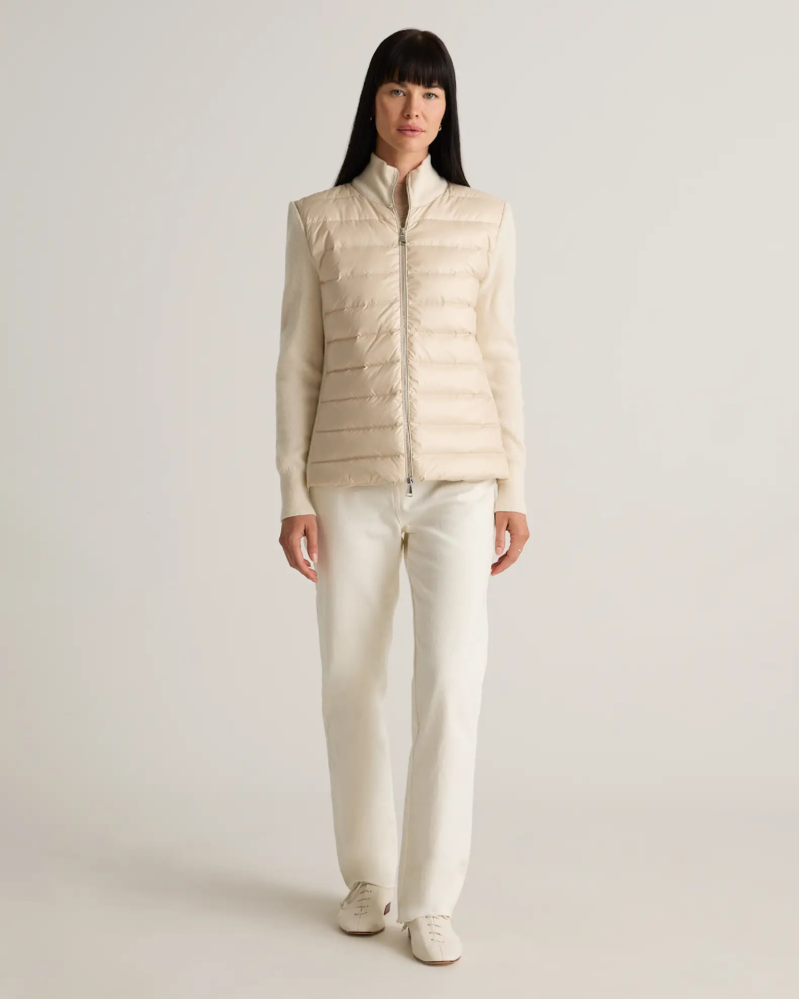 Mixed Media Down and Cashmere Jacket | Quince