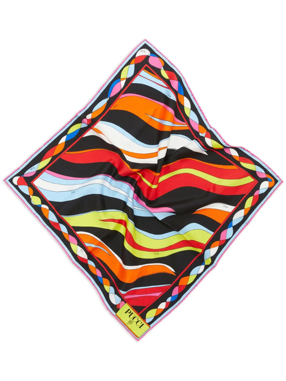 abstract-print silk scarf | Farfetch Global
