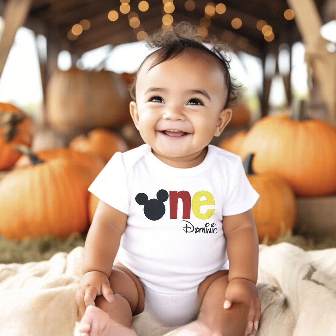 First Birthday Shirt Disney Birthday Shirt Mickey Mouse ONE Shirt Disney Cake Smash Mickey Mouse ... | Etsy (US)