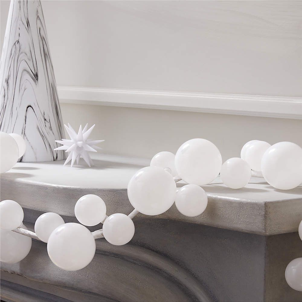 Silver and Black Ball Garland + Reviews | CB2 | CB2