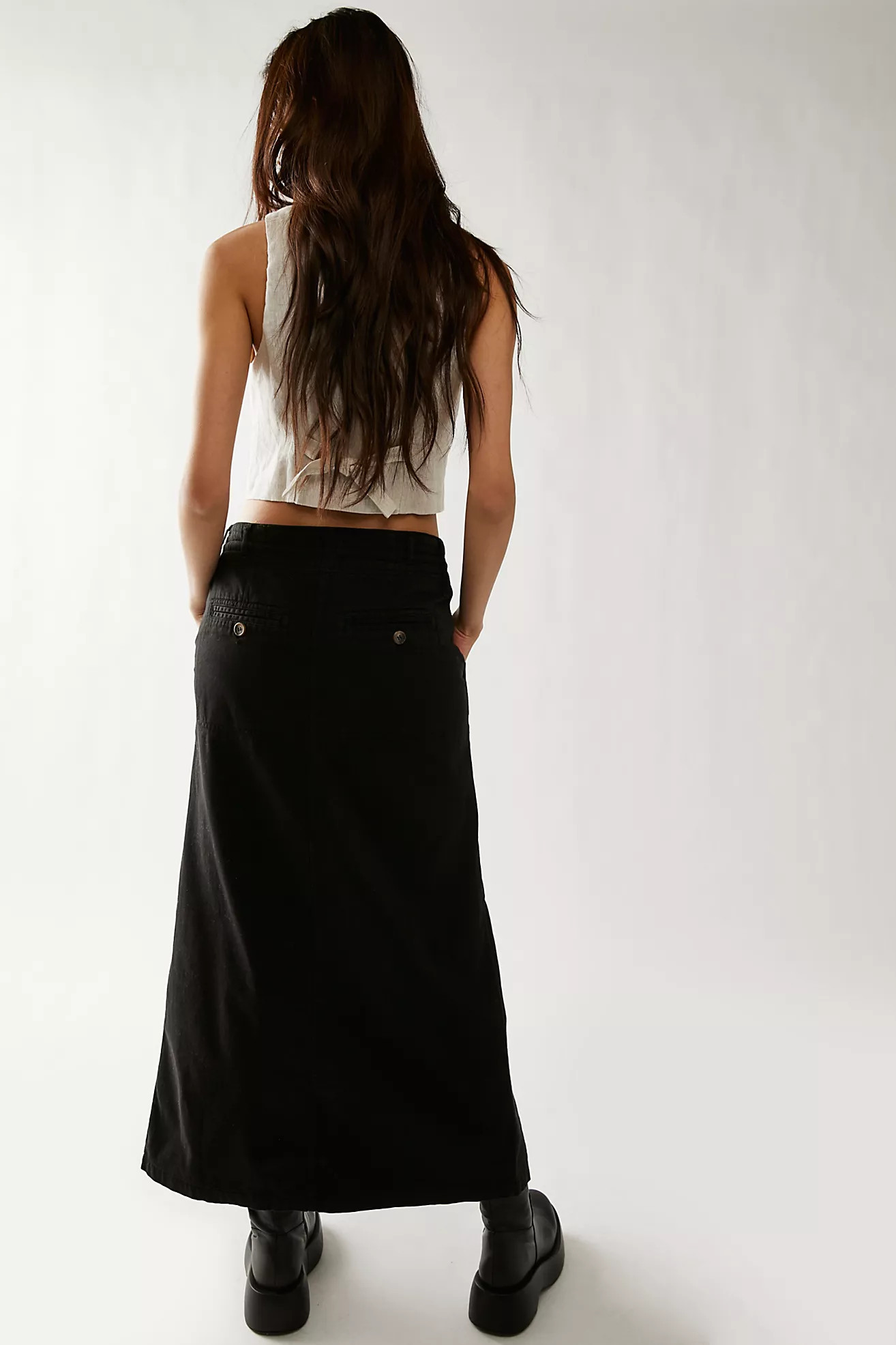 Chino Maxi Skirt | Free People (Global - UK&FR Excluded)