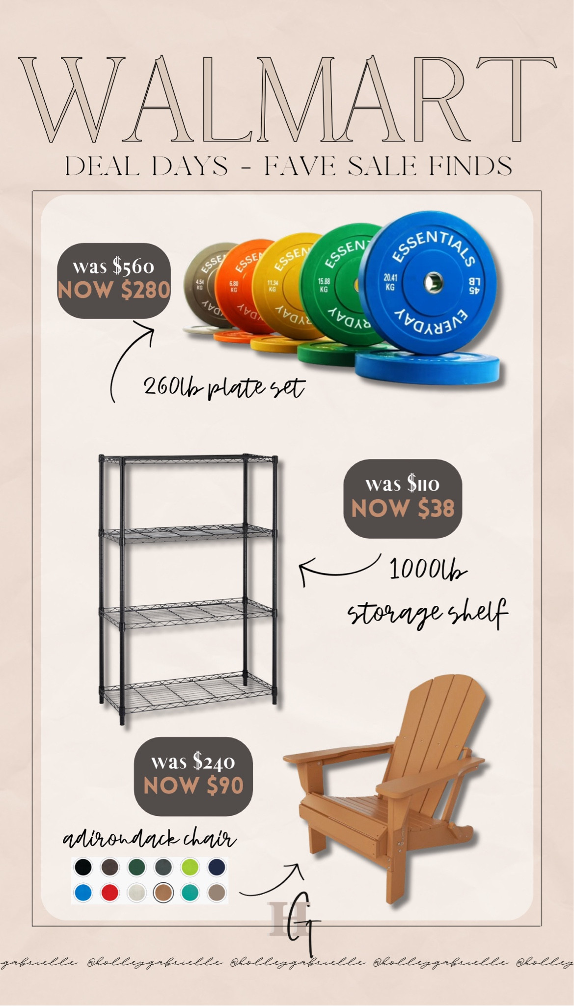 Walmart Deal Days sale finds faves⚡️🤍⛱️ some of my picks from the home category + these weight training plates! @walmart #walmartpartner

Sale finds / deal days / fitness /  essentials / Holley Gabrielle 

#LTKSummerSales #LTKHome #LTKSaleAlert