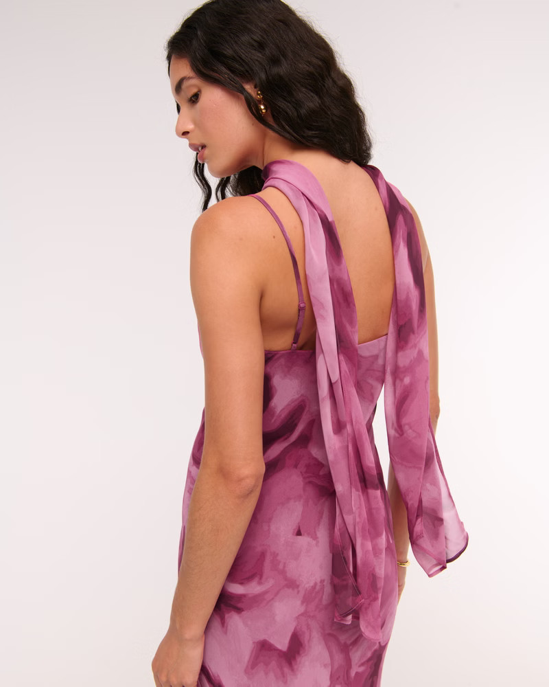 The A&F Julia Slip Scarf Maxi Dress | Abercrombie & Fitch (US)