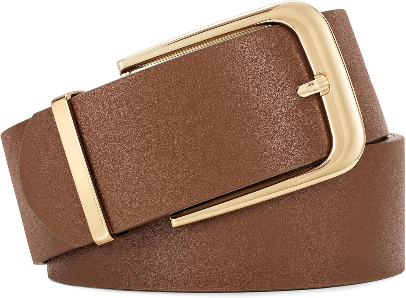 WERFORU Women Wide Leather Belt Women Fashion Wide Belt for Dresses Jeans Ladies Fashion Thick Wa... | Amazon (US)