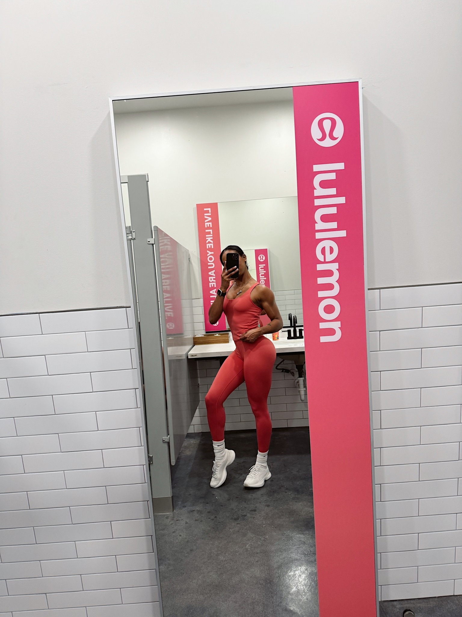 GYM OOTD for a lululemon event at my gym - wearing size 4 in top and bottoms 

#LTKActive