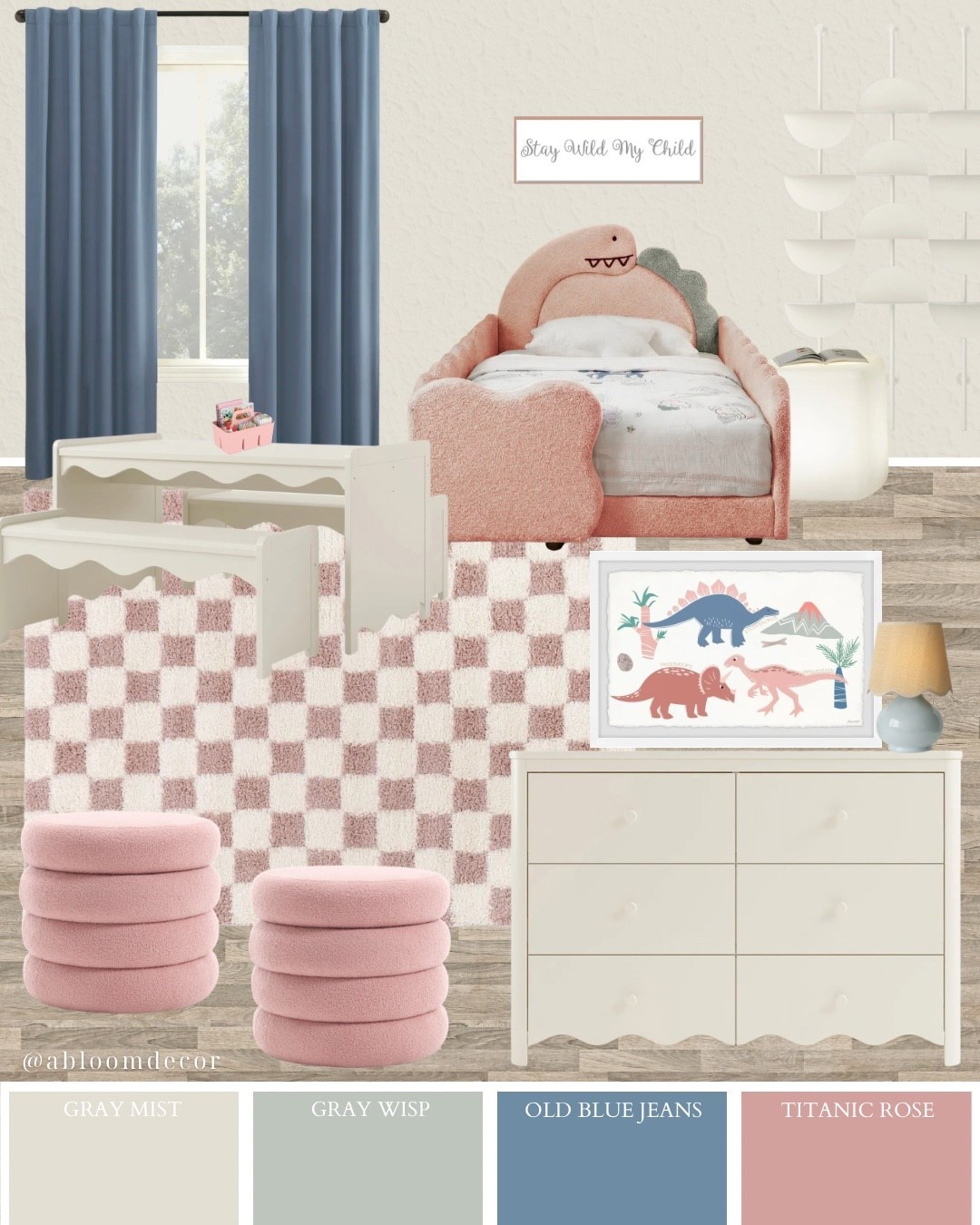 Playful Pink Dinosaur Toddler Girl Bedroom Design

#LTKKids #LTKmomlife #LTKHome