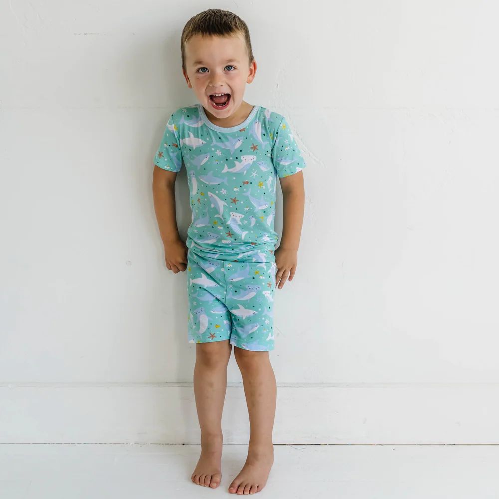 Two-Piece Short Sleeve & Shorts Pajama Set | Little Sleepies