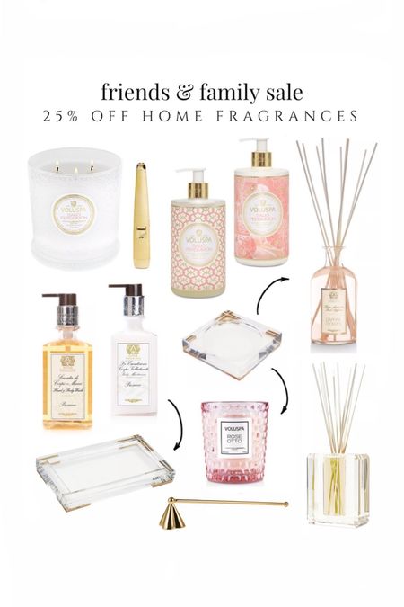 25% off voluspa, antica farmacista candles and home fragrances decor crystal diffuser chic soap set 

#LTKsalealert #LTKfindsunder50 #LTKhome