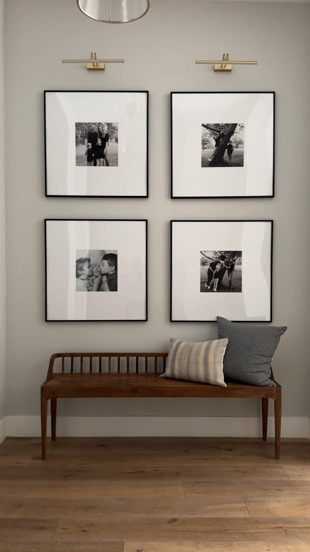 So in love with the spindle detail on this bench. 😍 I’ve linked this exact one and  similar ones at an affordable price to achieve this look. @Wayfair Way Day is coming up on October 5th! Up to 80% off with free shipping. Shop way day in store and online 

Also linked the glass pendant but at a fraction of the price. Also linked similar sconces and black picture frames. 

@wayfair #wayfair #wayfairpartner #wayday
Wood bench, black picture frames, glass, pendant, brass pendant, brass, sconce, vintage pillows, neutral pillows 

#LTKSaleAlert #LTKFindsUnder100 #LTKHome