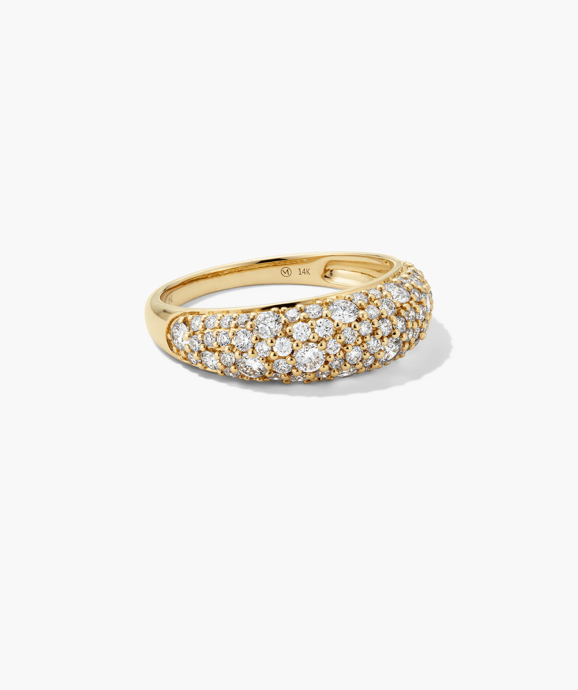 Dôme Pavé Lab Grown Diamond Ring | Mejuri Fine Crew