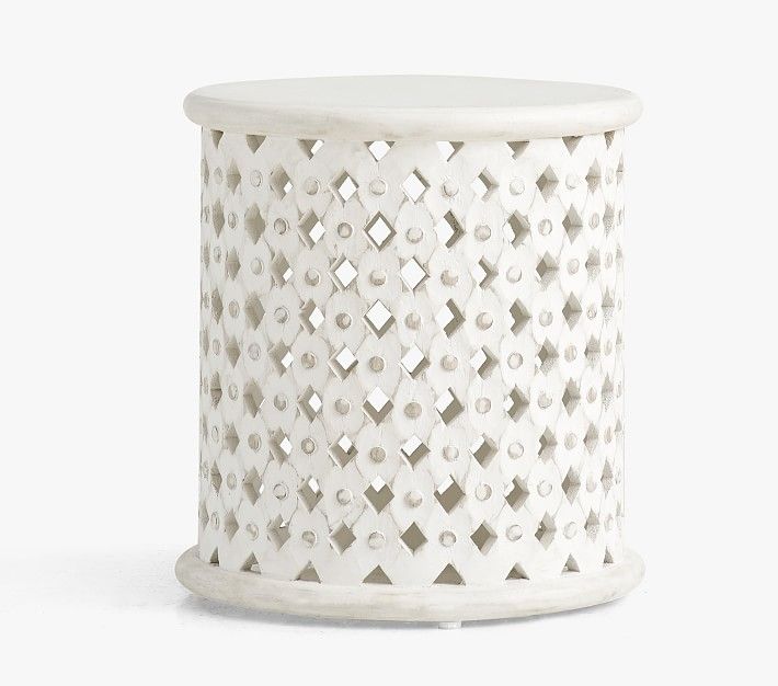 Stella Side Table, Antique White | Pottery Barn Kids