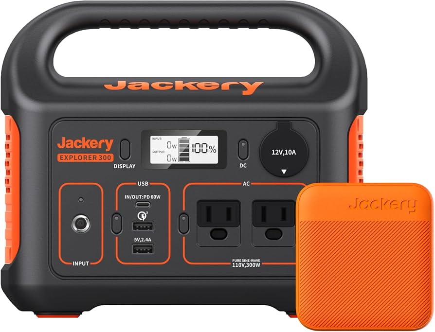 Jackery Portable Power Station Explorer 300 and 102W Fast Charger, 293Wh Backup Lithium Battery, ... | Amazon (US)
