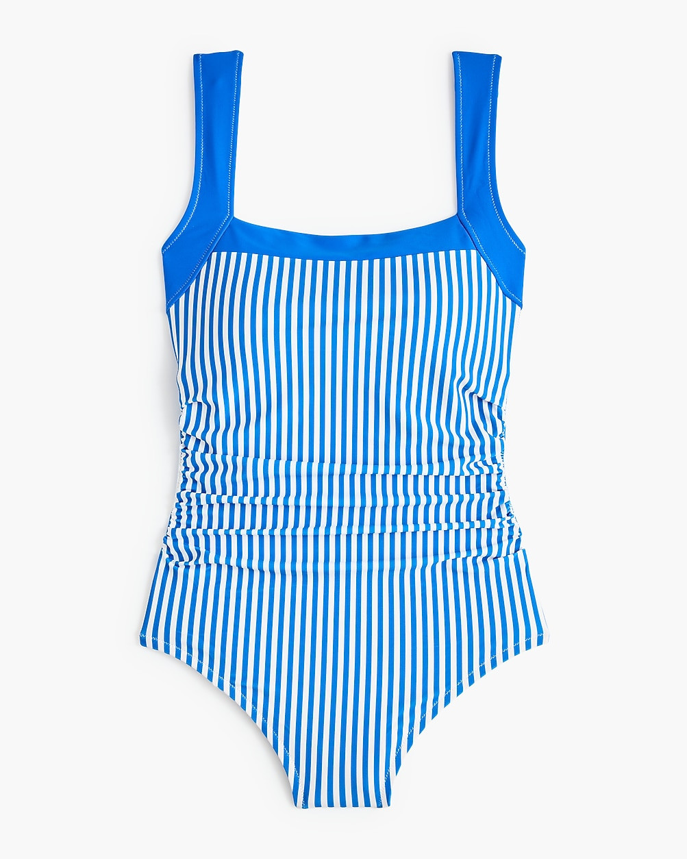 Striped squareneck one-piece | J.Crew Factory