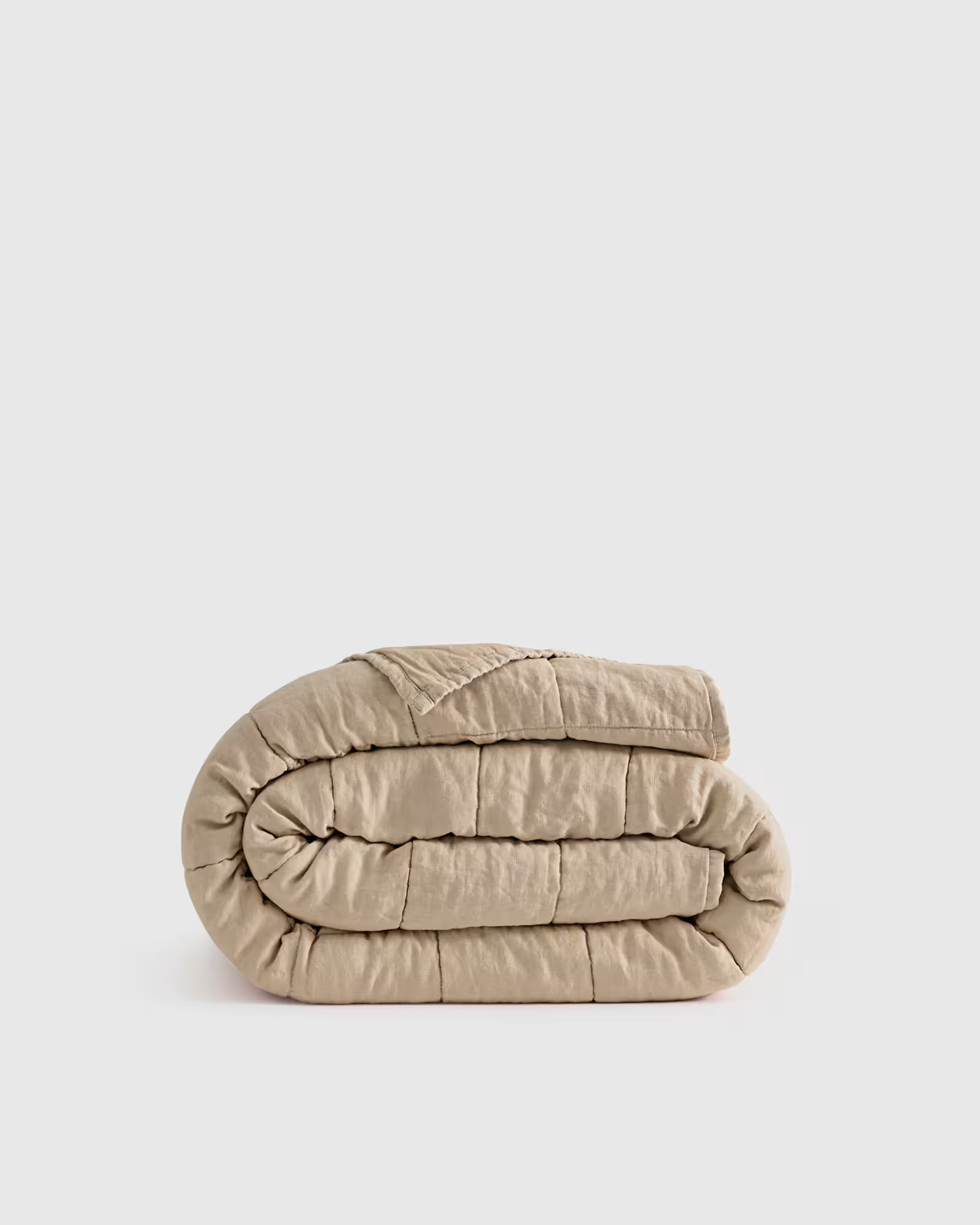 Lightweight European Linen Box Quilt | Quince