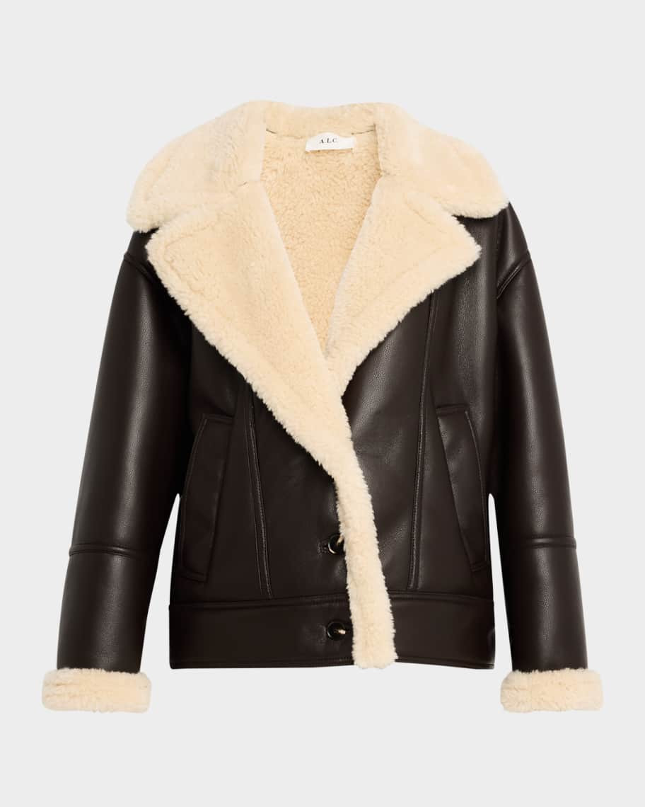Aubrey Faux Shearling Coat | Neiman Marcus