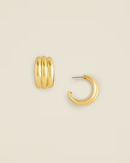 Textured hoop earrings | J. Crew US