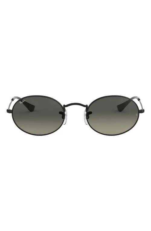 Ray-Ban Oval 51mm Sunglasses in Black at Nordstrom | Nordstrom